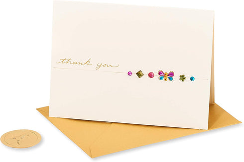 Papyrus Thank You Card for Mother's Day - Butterfly Gems
