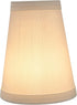 Aspen Creative 32661-2B, 2 1/2" 4" 5" Set 2 Empire Clip-On Chandelier Lamp Shade, Off-White, Top x Bottom x Slant