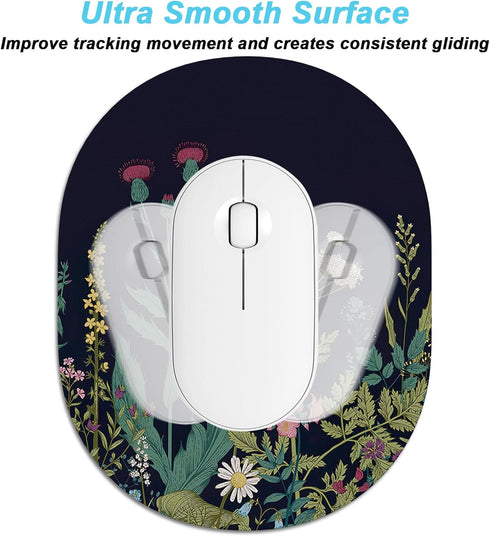 Rimilak Small Mouse Pad, 6 x 8 Inch Waterproof Compact Mini Mouse Mat for Laptop Computer Wireless Mouse, Midnight
