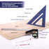 Rafter Square and 12 inch Combo Square Set,Carpentry Squares, Combination Square with Bubble Vial, Woodworking Square, Aluminum Rafter Square, Carpenters Square Blue)