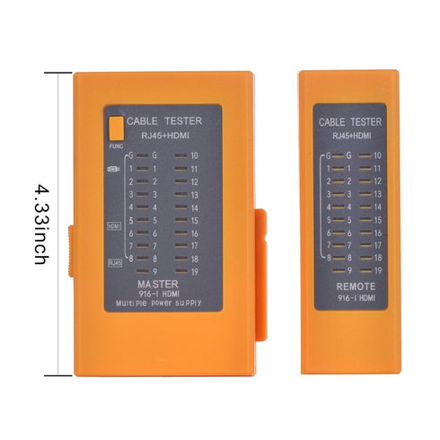 2 in 1 HDMI Cable Tester and Network Cable Tester, RJ45 Cat5 Cat6 HDMI Wire Tester
