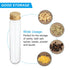 PATIKIL 80ml Plastic Test Tubes with Screw Caps, 6Pcs 156x30mm for Scientific Party Decoration and Lab Use