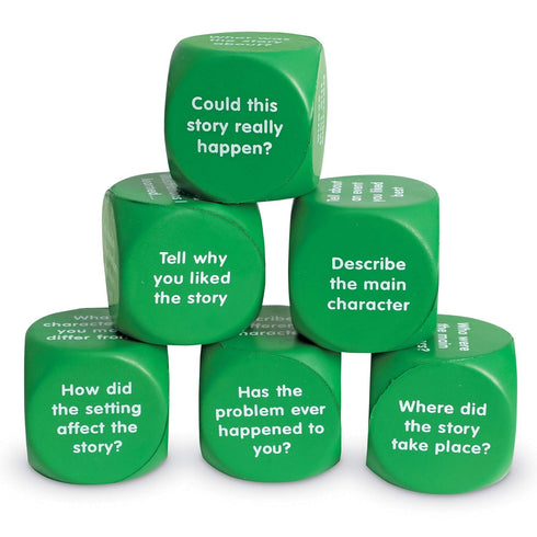 Learning Resources Retell A Story Cubes, 6 Foam Cubes, Set of 6