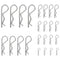 Cotter Pin Spring Fastener Assortment Kit, SDTC Tech 24 PCS R Clips Zinc Plated Steel Retaining Hair Pin