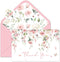 Whaline 50 Pack Pink Flower Thank You Cards Floral Thank You Greeting