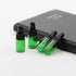 40 Pack 3ml Green Glass Dropper Bottles with Black Rubber Cover, Tapered Glass Droppers Set