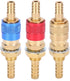 8mm Quick Connector Set for MIG TIG Welder Torch, Water Cooled & Gas Adapter Fitting (Red)