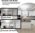 100W Equivalent Light Bulb, 12W E26 LED Bulbs, Non-Dimmable, Daylight White 6500K, 4-Pack