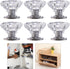 6pcs Kisangel Mini Knobs Plastic Cabinet Pulls Bedside Cabinet Handles Easy Install Decorative Replacement for Home