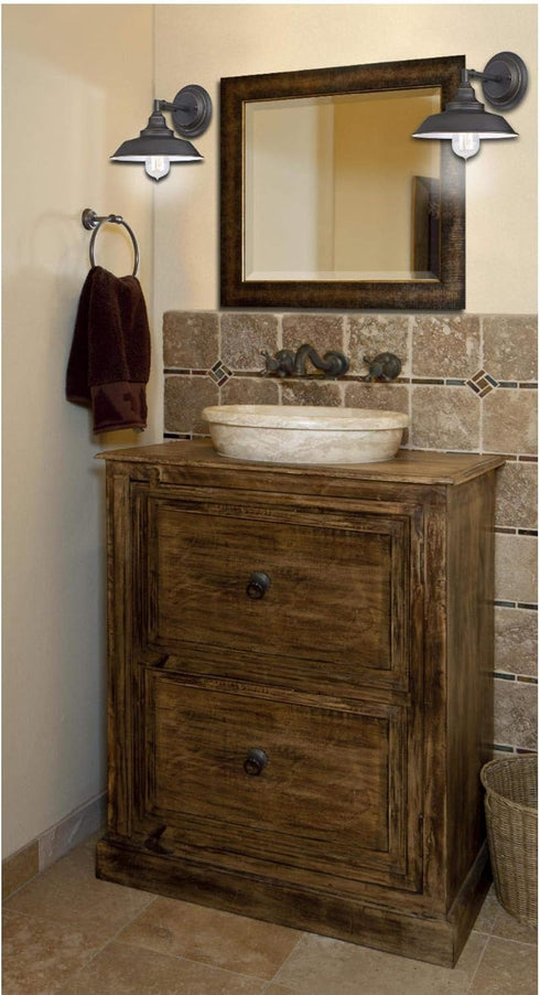 6343500 1-Light Westinghouse Indoor Wall Fixture, Sconce, Oil Rubbed Bronze - White Interior