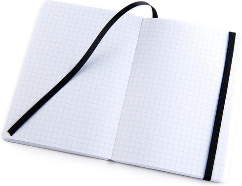 Pentalic 4" x 6" Pocket Grid Traveler Journal, 160 Pages, Black