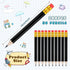 Chivao 288 Pieces Golf Pencils Half Pencils with Eraser #2 HB Pre Sharpened Baby Shower Pencils Mini Pencils for Baby Shower Wedding Party Favors School Office Supplies 4 Inch (Black) by Chivao
