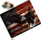 Gaming Mouse Pad with American Flag Art, Bald Eagle Design, Non-Slip Rubber Base, Coaster Set for Office or Gaming