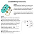 Ceiling Fans Switch Zing Ear ZE-268S6 - 3 Speed 4 Wire Pull Chain Cord Appliances Switch Speed Control Replacement