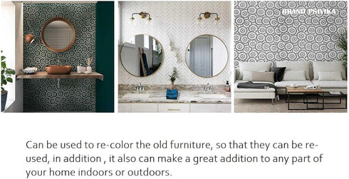 7" DIY Decorative Patterned Paint Roller - Rubber Roller for Wall Treatments and Furniture Decoration