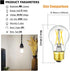 Dimmable A15 Bulb 8W 75 Bulb 4000K AC120V 900LM E26 Bulb Bulb,Pack 6. Leools led Equal watt Vintage LED Edison Neutral