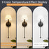 cancomzone Sets 2 Set Wall Sconces of | Bathroom Wall Sconces of Two with Pleated Shades | Black Wall Lighting
