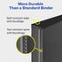 Avery Durable Clear View 3 Ring Binders, 1.5 Inch Slant Rings, 2-Pack of Black Binders (19300) by AVERY
