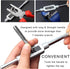JONMON 8Pcs Metric Tap Set, M3-M12 Hand Screw Thread Plug Taps with Adjustable Reamer Wrench for Woodworking