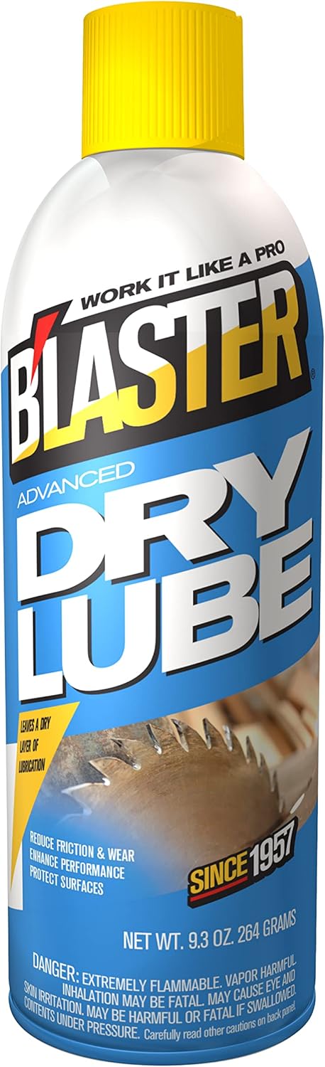 B'laster 6-16-TDL Advanced Dry Lube with Teflon, 9.3 oz., Pack of 6