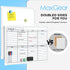 MaxGear Small Weekly Calendar Dry Erase Board, 16"x12" Hanging Double-Sided White Board for Planning, School, Office