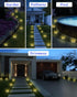 2 Pack IP65 SenLuKit Mini Solar Ground Lights Outdoor Waterproof Solar Flat Garden Light Solor Powered Disc Pathway