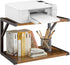 IBUYKE 2-Tier Desktop Printer Stand Holder, Multi-Purpose Desk Organizer Storage Shelf, Book Shelf