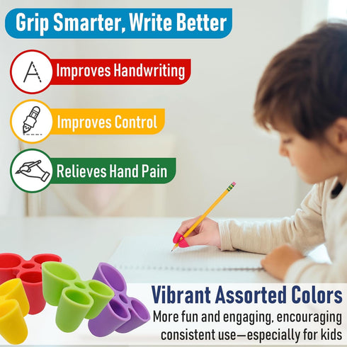 The Pencil Grip Writing Claw, Large Size Grips, Blue and Red, Set of 6 - TPG-21306