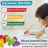 The Pencil Grip Writing Claw, Large Size Grips, Blue and Red, Set of 6 - TPG-21306