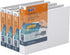 QuickFit Heavy-Duty Landscape 3-Ring Binder - 1.5 Inch, White, Pack of 4, 8.5" x 11"