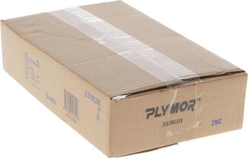 Plymor 2" x 9" Zipper Reclosable Plastic Bags, 2 Mil, Case of 1,000