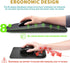 Hokafenle Ergonomic Mouse Pad with Wrist Support, Memory Foam & Non-Slip PU Base, 12x8 inch, Gray