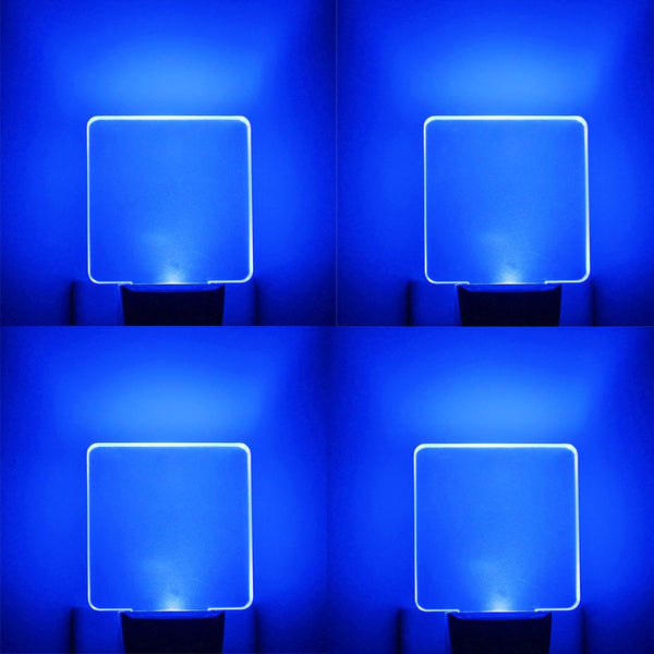 Blue Night Light Plug in, Dusk to Dawn Sensor Automatic On and