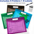 Avery Document Holder Envelope, Holds 450 Letter/A4-Size Sheets, 4-Pack (73556)