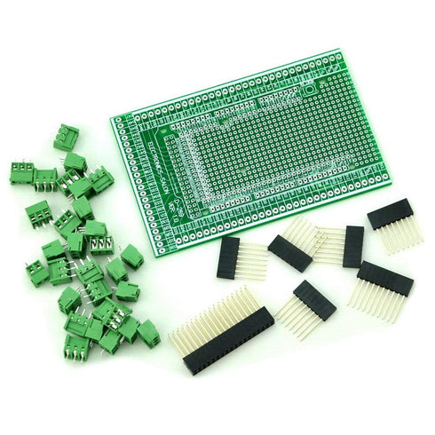 Electronics-Salon Prototype Screw/Terminal Block Shield Board Kit for Arduino MEGA-2560 R3