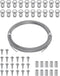 Uniclife Picture Hanging Wire, 23 Feet 1/32" Picture Wire Kit with D-Ring