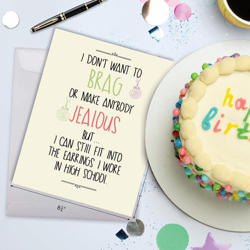 NobleWorks Jumbo Funny Birthday Greeting Card 8.5 x 11 Inch with Envelope (1 Pack) - Oversize Jumbo Bday High School