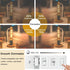 7.3 Inch E26 LED Bulb, 60 Watt Dimmable, 3000K Warm White, T10 Long Clear Glass, 4 Pack