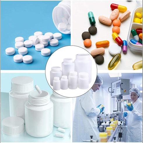 Bettomshin 3Pcs 2000ml PE Plastic (Food Grade) Bottles, Wide Mouth Lab Reagent Bottle, Liquid/Solid Sample Storage