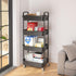 Calmootey 4-Tier Rolling Utility Cart with Drawer, Multifunctional Storage Organizer for Kitchen, Bathroom, Living