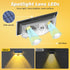 Mailbox, 3000K/4000K/6000K 3 IP65 (4 Pack) Solar Lights Outdoor for House Numbers, Address, Sign - Modes, Waterproof