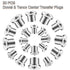 Dowel and Tenon Center Transfer Plugs, 20 Pieces Doweling Centering Pins Drill Hole Tool for Woodworking
