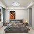 2700K-6500K 36W 3600LM 13.78 Inch Dimmable OOWOLF Flush Mount LED Ceiling Light Fixture, Super Bright Warm/White Light
