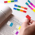 KICNIC Sticky Index Tabs 240 Pcs, 1 Inch Divider Tabs, Self-Adhesive Page Marker Bookmark, 3 Dispensers, 20 Pcs/Color