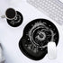 Ergonomic Mouse Pad with Wrist Support and Cute Coffee Coaster, Celestial Theme Design for Pain Relief
