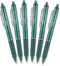 Pilot FriXion Clicker 0.7mm, Erasable Gel Pens, Fine Point, Green Ink, Pack Of 6 by Pilot