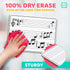 Scribbledo 10 Pack Dry Erase Music Staff Lap White Boards, 9"X12", Double Sided, Includes 10 Erasers