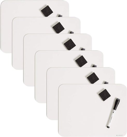 U Brands Single-Sided Dry-Erase Lap Board Value Pack, 9 X 12 Inches for Classroom