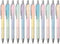 Gel Pens Medium Point 0.7mm Black Ink, Retractable Cute Pens for Smooth Writing, Pack of 12