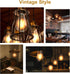 4W LED Dimmable Edison Light Bulbs, ST58 Amber Glass, 2700K Warm White, E26 Base Pack of 6